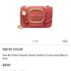 See By Chloe Hopper small leather crossbody